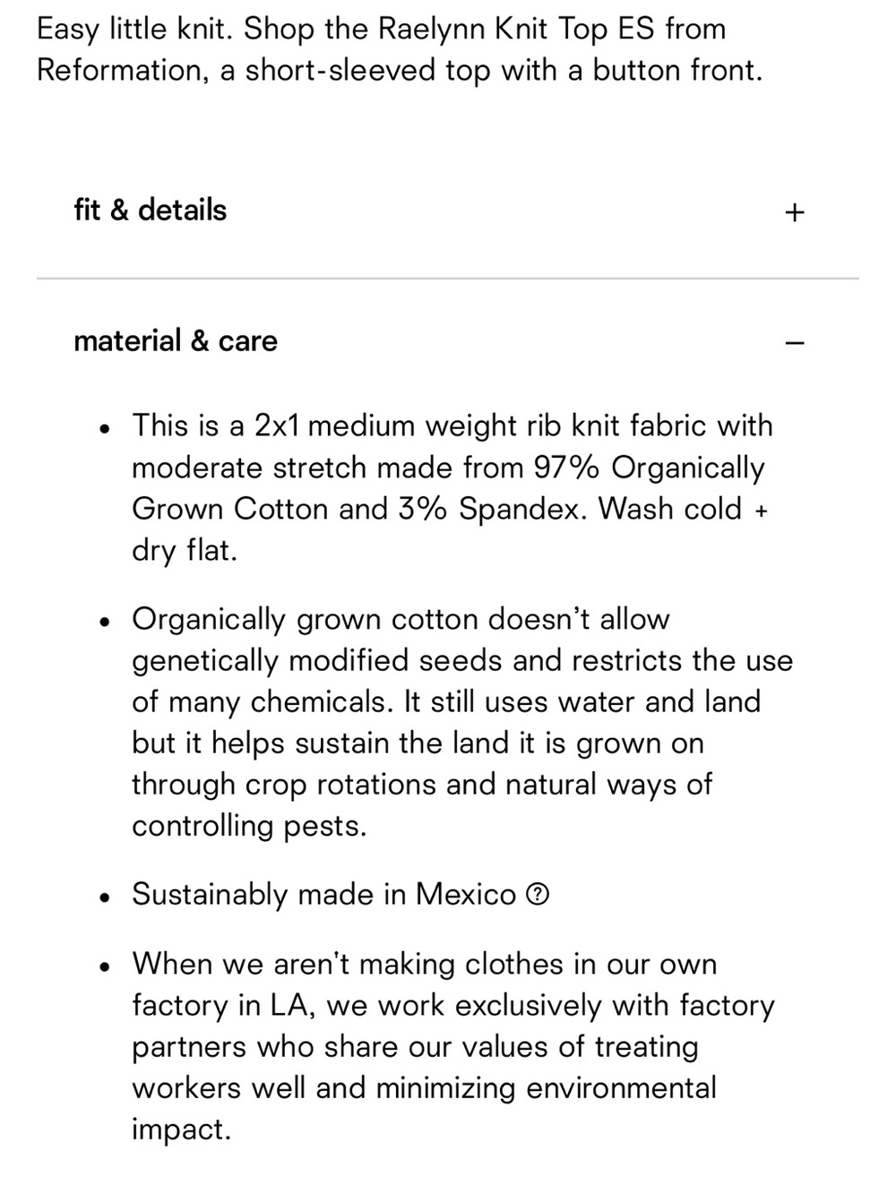 Reformation Raelynn Knit Top - Picture 6 of 6